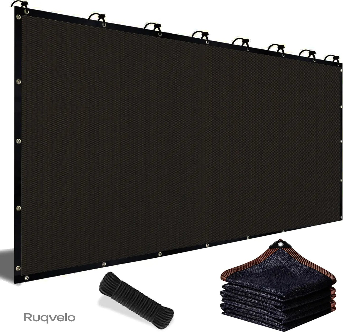 90% Blackout Shade Cloth, 10 x 13 FT UV-Resistant Sun Shade Net with Reinforced Grommets, Outdoor Cover for Patio, Garden, Camping & Greenhouse