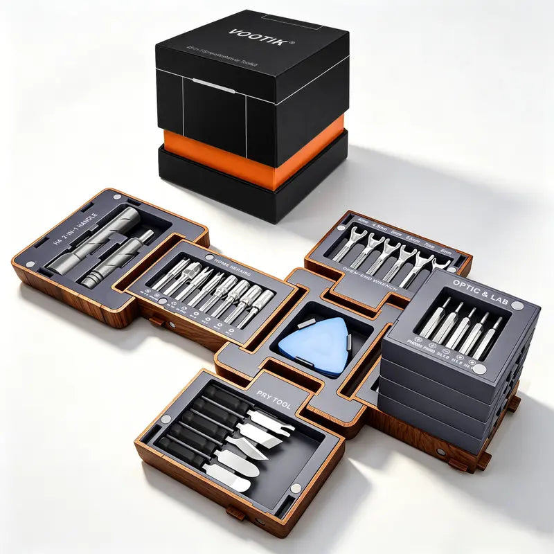 55-in-1 Magnetic Precision Screwdriver Set, Multi-Purpose Repair Tool Kit for Electronics, Home DIY & Furniture