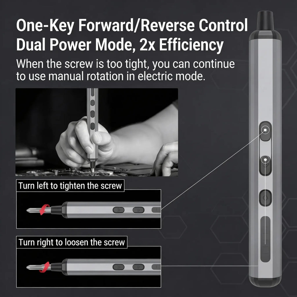68-in-1 Cordless Electric Screwdriver Set, Rechargeable Power Tool Kit for Home Repairs, Office & DIY Projects