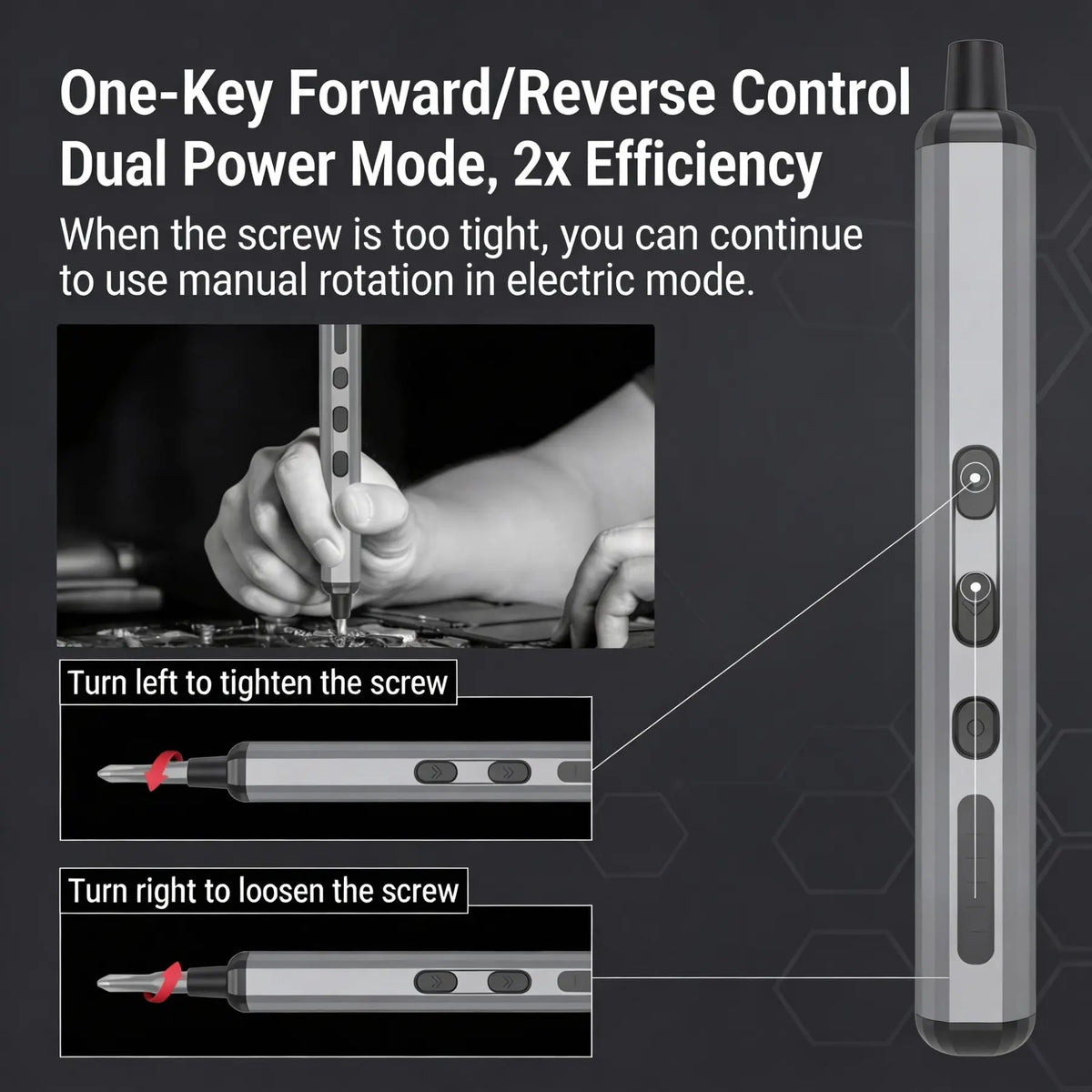 68-in-1 Cordless Electric Screwdriver Set, Rechargeable Power Tool Kit for Home Repairs, Office & DIY Projects