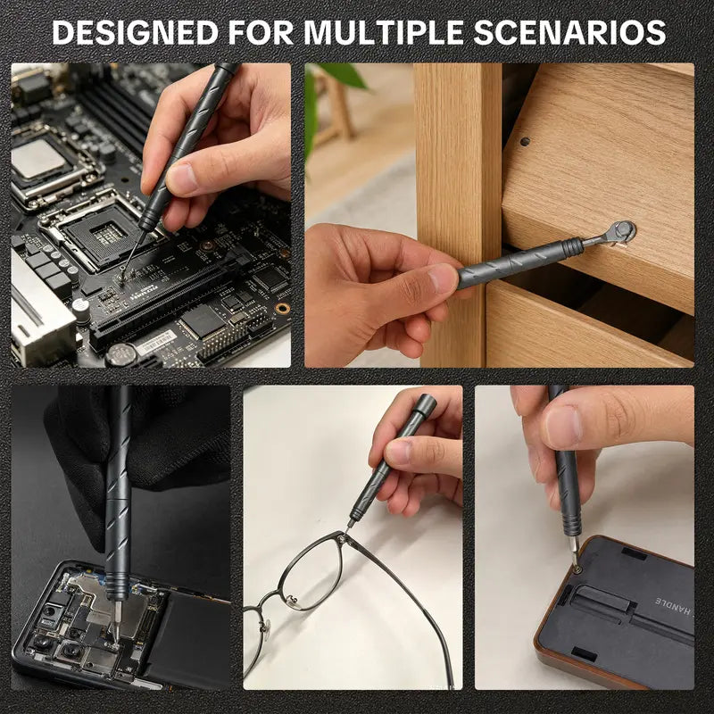 55-in-1 Magnetic Precision Screwdriver Set, Multi-Purpose Repair Tool Kit for Electronics, Home DIY & Furniture
