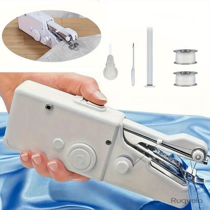 Portable Handheld Sewing Machine, Compact Mini Sewing Machine for Quick Clothing & Fabric Repairs, Battery Powered, Lightweight Sewing Tool for Home & Travel