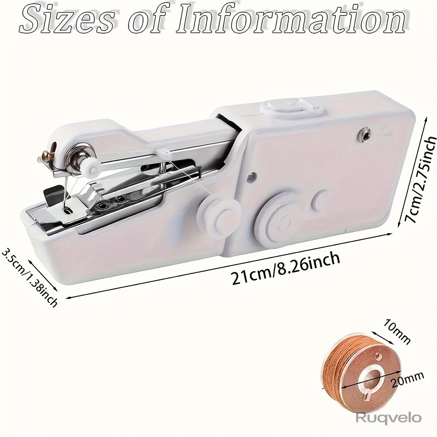 Portable Handheld Sewing Machine, Compact Mini Sewing Machine for Quick Clothing & Fabric Repairs, Battery Powered, Lightweight Sewing Tool for Home & Travel