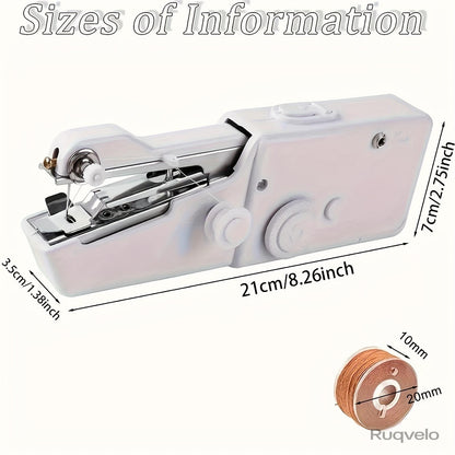 Portable Handheld Sewing Machine, Compact Mini Sewing Machine for Quick Clothing & Fabric Repairs, Battery Powered, Lightweight Sewing Tool for Home & Travel