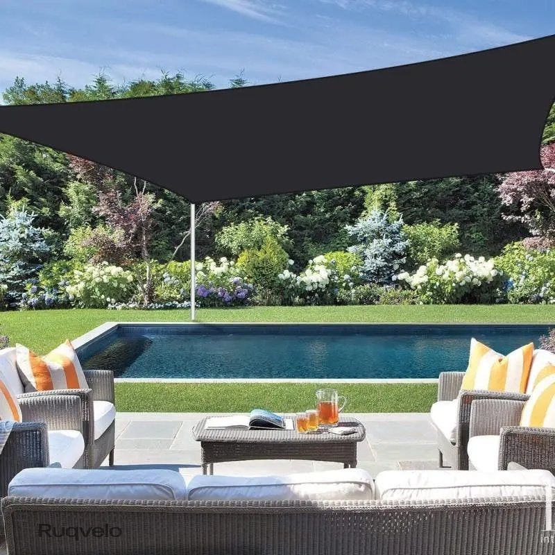 90% Blackout Shade Cloth, 10 x 13 FT UV-Resistant Sun Shade Net with Reinforced Grommets, Outdoor Cover for Patio, Garden, Camping & Greenhouse