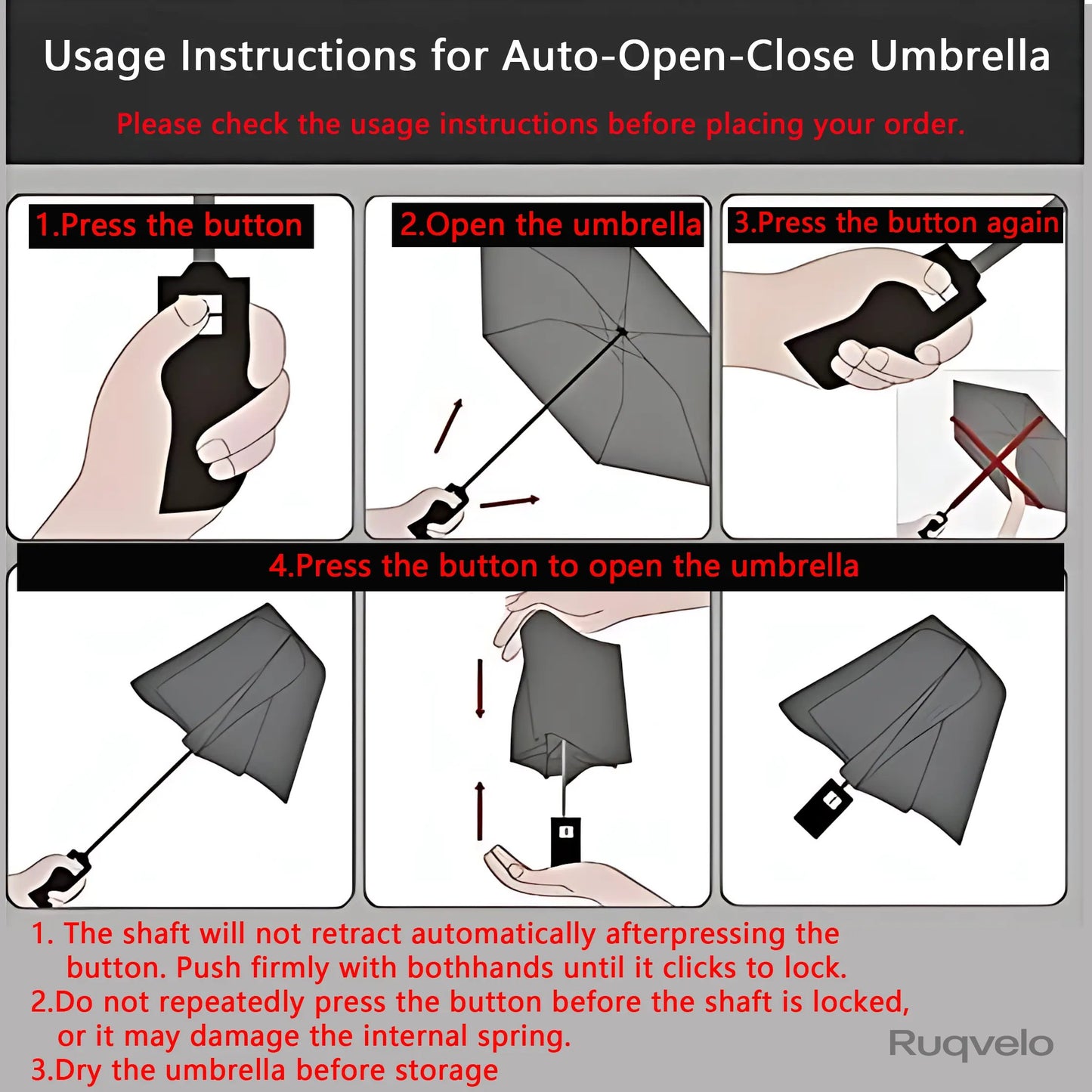 Women's Green Automatic Folding Umbrella, Compact Windproof Travel Umbrella with Ring Buckle, Reinforced Waterproof Design, UV Sun & Rain Protection for Outdoor Use