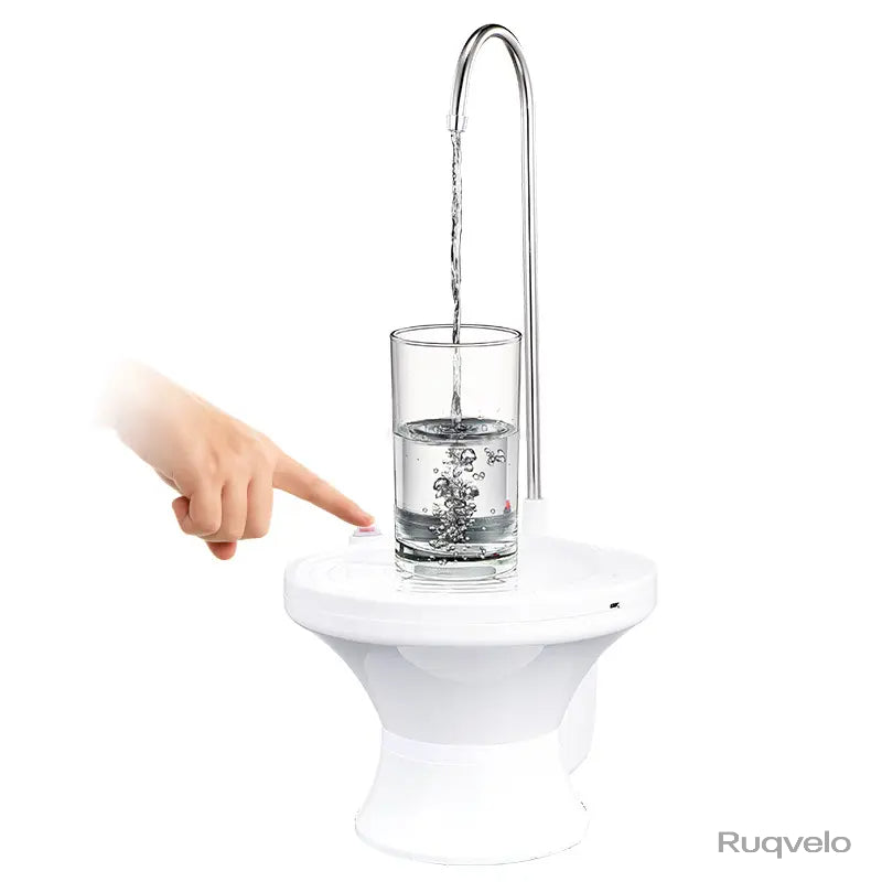 Portable Electric Water Bottle Pump, Automatic USB Rechargeable Water Dispenser, Lightweight Desktop Water Pump with One-Touch Operation for Home, Kitchen & Office