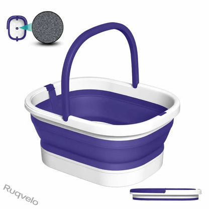 Collapsible Foot Soaking Tub with 138 Acupressure Nodes & Pumice Stone, Portable Foot Bath Basin for Relaxing Soaks, Foot Care & Pedicure at Home